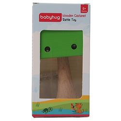 Babyhug Wooden Castanet Rattle Toy - Multicolour