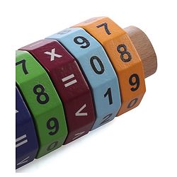 Babyhug Montessori  Wooden Maths Calculator - Multicolour