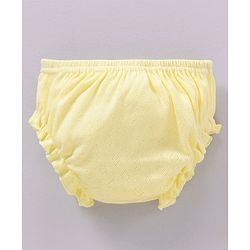 Babyhug 100% Cotton Panties Solid Pack of 3 - Blue Pink Yellow