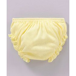 Babyhug 100% Cotton Panties Solid Pack of 3 - Blue Pink Yellow