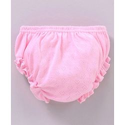 Babyhug 100% Cotton Panties Solid Pack of 3 - Blue Pink Yellow