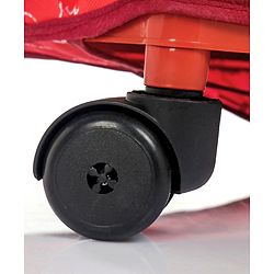 Babyhug Foldable 5 Shelf Almirah With Wheels Baby Car Theme - Red