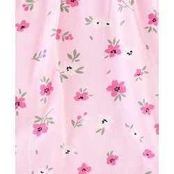 Babyhug 100% Cotton Full Sleeves Onesie Floral Print - Pink