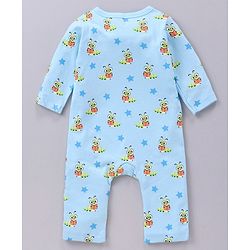 Babyhug 100% Cotton Full Sleeves Rompers Bee Printed Pack of 2 - Multicolour