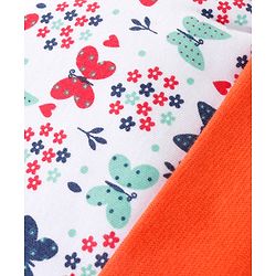 Babyhug Clothing Gift Set Butterfly Theme Red & White - Pack of 8