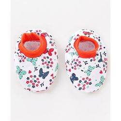 Babyhug Clothing Gift Set Butterfly Theme Red & White - Pack of 8