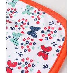 Babyhug Clothing Gift Set Butterfly Theme Red & White - Pack of 8