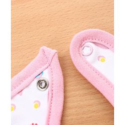 Babyhug Cotton Snap Buttons Closure Bear Print Pack of 2 - Blue & White