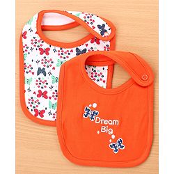 Babyhug Cotton Snap Buttons Closure Bear Print Pack of 2 - Blue & White