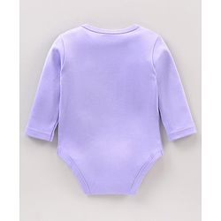 Babyhug Full Sleeves Onesies with Leggings Cap Mittens & Booties - Purple