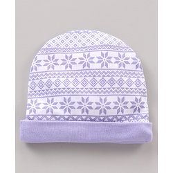 Babyhug Full Sleeves Onesies with Leggings Cap Mittens & Booties - Purple