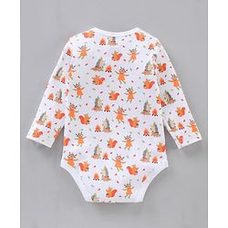Babyhug Cotton Full Sleeves Onesies with Leggings with Cap Mittens & Booties Printed - Mulicolour