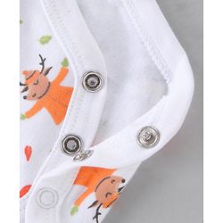 Babyhug Cotton Full Sleeves Onesies with Leggings with Cap Mittens & Booties Printed - Mulicolour