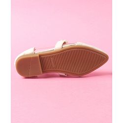 Cute Walk by Babyhug Slip on Pearl Studded Bellies - White