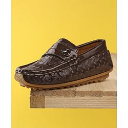 Cute Walk by Babyhug Slip On Formal Shoes - Brown