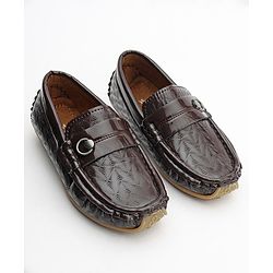 Cute Walk by Babyhug Slip On Formal Shoes - Brown