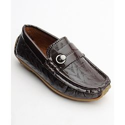 Cute Walk by Babyhug Slip On Formal Shoes - Brown