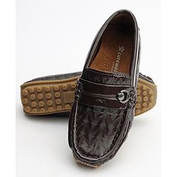 Cute Walk by Babyhug Slip On Formal Shoes - Brown