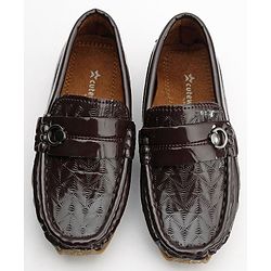 Cute Walk by Babyhug Slip On Formal Shoes - Brown