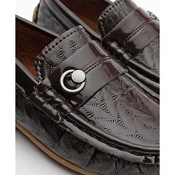 Cute Walk by Babyhug Slip On Formal Shoes - Brown