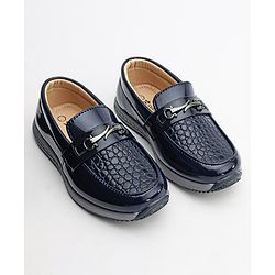 Cute Walk by Babyhug Formal Shoes - Navy Blue