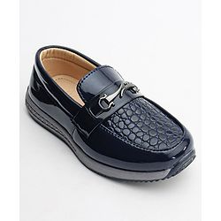 Cute Walk by Babyhug Formal Shoes - Navy Blue