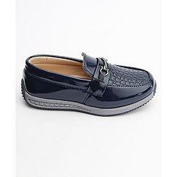 Cute Walk by Babyhug Formal Shoes - Navy Blue