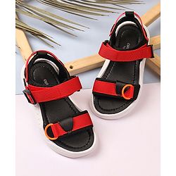 Cute Walk by Babyhug Sandals With Velcro Closure - Red