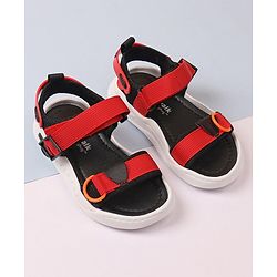 Cute Walk by Babyhug Sandals With Velcro Closure - Red