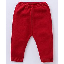 Babyhug Full Sleeves Baby Sweater Set with Animal Design - Red