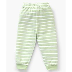 Babyhug Cotton Knit Full Sleeves Cartoon Lions Printed Night Suit Pack of 2 - Green Blue