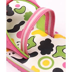 Cute Walk by Babyhug Flip Flops Multi Print - Pink