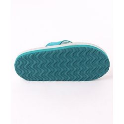 Cute Walk by Babyhug Flip Flops Simile Print - Blue
