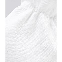 Babyhug 100% Cotton Solid Mittens Pack of 3 - White