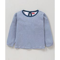 Babyhug Cotton Knit Full Sleeves Top Stripes and Floral Print - Multicolour