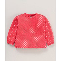 Babyhug Cotton Knit Full Sleeves Top Stripes and Floral Print - Multicolour