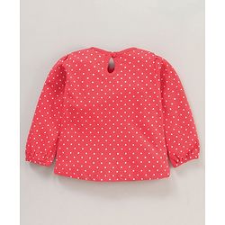 Babyhug Cotton Knit Full Sleeves Top Stripes and Floral Print - Multicolour