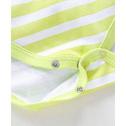 Babyhug 100% Cotton Full Sleeves Onesie Teddy Print- Green