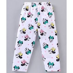 Babyhug Full Length Leggings Minnie Mouse & Stars Print Pack Of 2 - Pink White