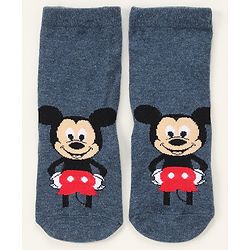 Cute Walk by Babyhug Ankle Length Antibacterial Socks Donald Duck Mickey Mouse Pooh Design Pack Of 3 - Multicolor
