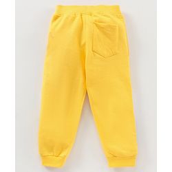 Babyhug Cotton Full Length Printed Lounge Pant - Yellow