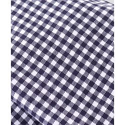 Babyhug Cotton Full Length Checks Lounge Pant - Navy Blue White