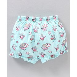 Babyhug Cotton Knit Bloomers Bunny Print Pack of 3 - Multicolour