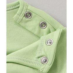 Babyhug 100% Cotton Full Sleeves Romper Bear Print - Green