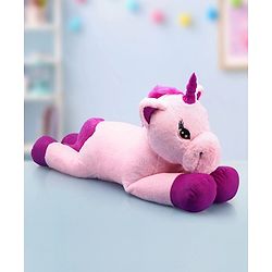 Babyhug Unicorn Soft Plush Toy Big - Length 100 cm | Giant Magical Unicorn Plush for Cuddles | Inspires Imaginative Play & Comfort | Soft & Kid-Safe | BIS Certified