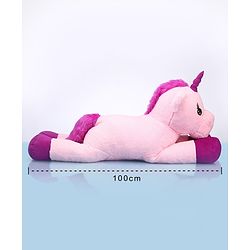 Babyhug Unicorn Soft Plush Toy Big - Length 100 cm | Giant Magical Unicorn Plush for Cuddles | Inspires Imaginative Play & Comfort | Soft & Kid-Safe | BIS Certified