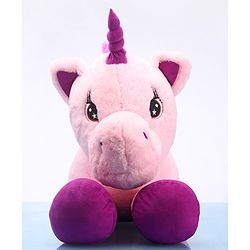 Babyhug Unicorn Soft Plush Toy Big - Length 100 cm | Giant Magical Unicorn Plush for Cuddles | Inspires Imaginative Play & Comfort | Soft & Kid-Safe | BIS Certified