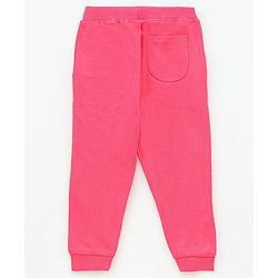 Babyhug Full Length Cotton Lounge Pants With Multi Reversible Sequin - Fuchsia