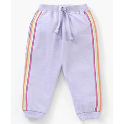 Babyhug Cotton Full Length Lounge Pant Solid - Lavender