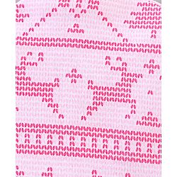 Babyhug 100% Cotton Cap Mitten & Booties Pink - Cap Diameter 11.5 Cm